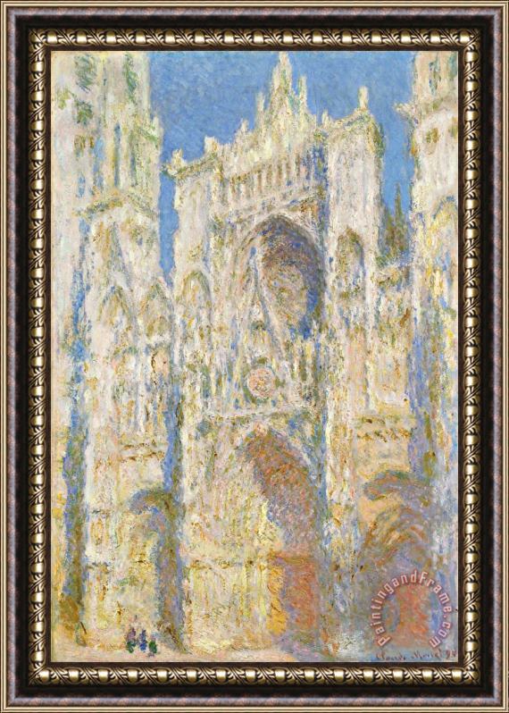 Claude Monet Rouen Cathedral West Facade Framed Print
