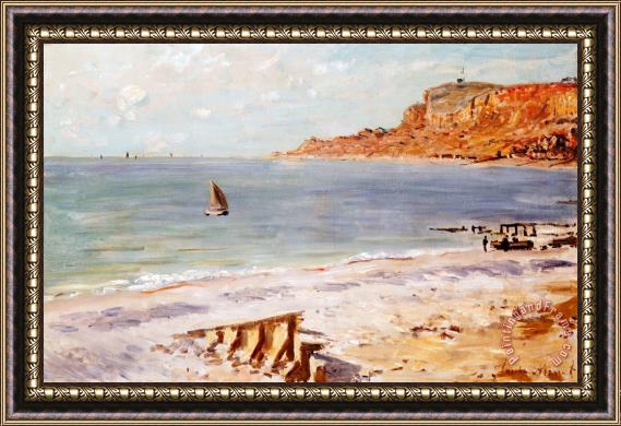 Claude Monet Seascape at Sainte Adresse Framed Print