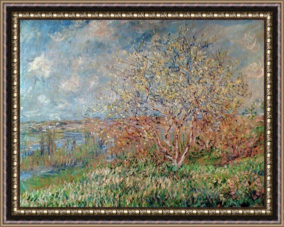 Claude Monet Spring Framed Painting