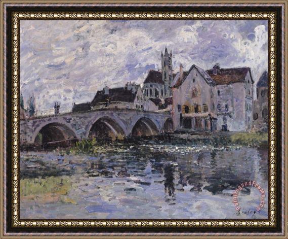 Claude Monet The Bridge of Moret sur Loing Framed Print