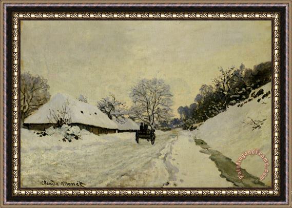Claude Monet The Cart Framed Painting