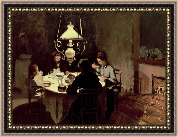 Claude Monet The Dinner Framed Painting