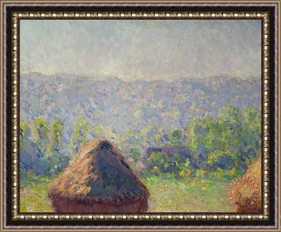 Claude Monet The Haystacks Framed Print