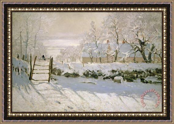Claude Monet The Magpie Framed Painting