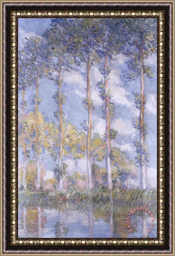 Claude Monet The Poplars Framed Print