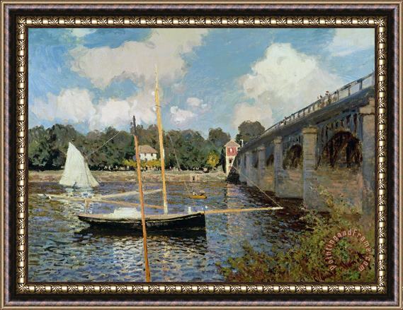 Claude Monet The Seine at Argenteuil Framed Painting