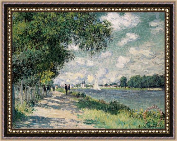 Claude Monet The Seine at Argenteuil Framed Painting