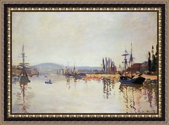 Claude Monet The Seine Below Rouen Framed Painting