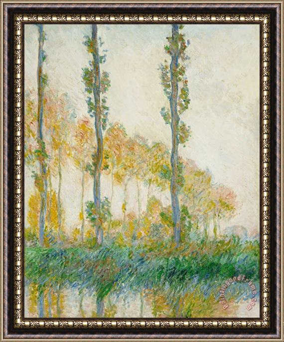 Claude Monet The Three Trees Framed Painting