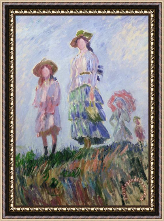 Claude Monet The Walk Framed Painting