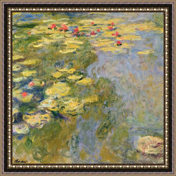 Claude Monet The Waterlily Pond Framed Print