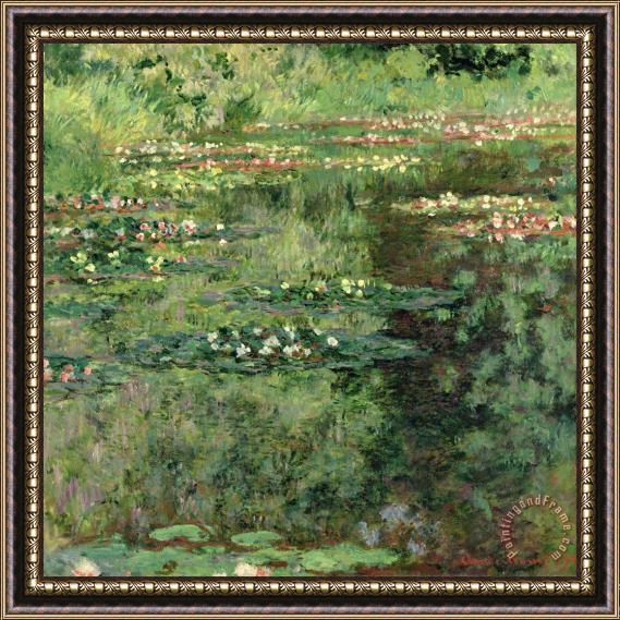 Claude Monet The Waterlily Pond Framed Print