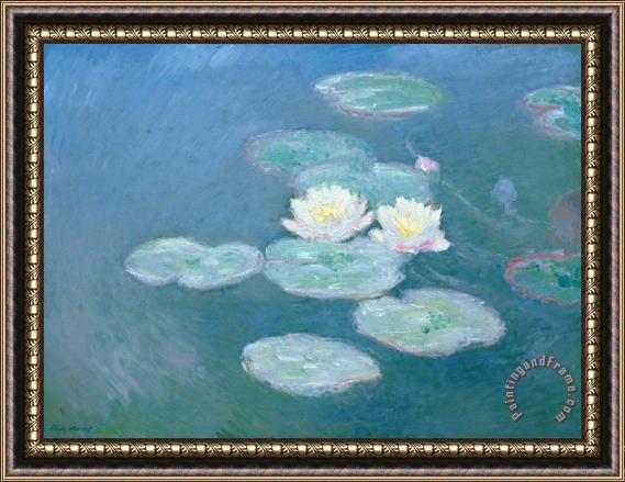 Claude Monet Waterlilies Evening Framed Painting
