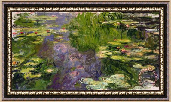 Claude Monet Waterlilies Framed Painting