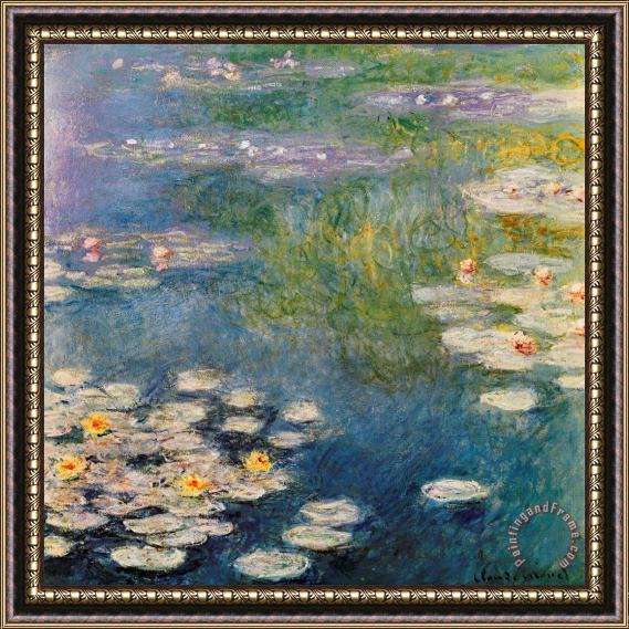Claude Monet Waterlillies At Giverny 1908 Framed Painting