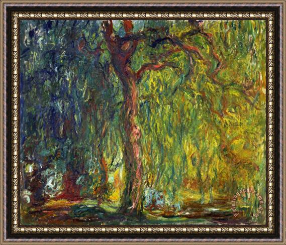 Claude Monet Weeping Willow Framed Painting