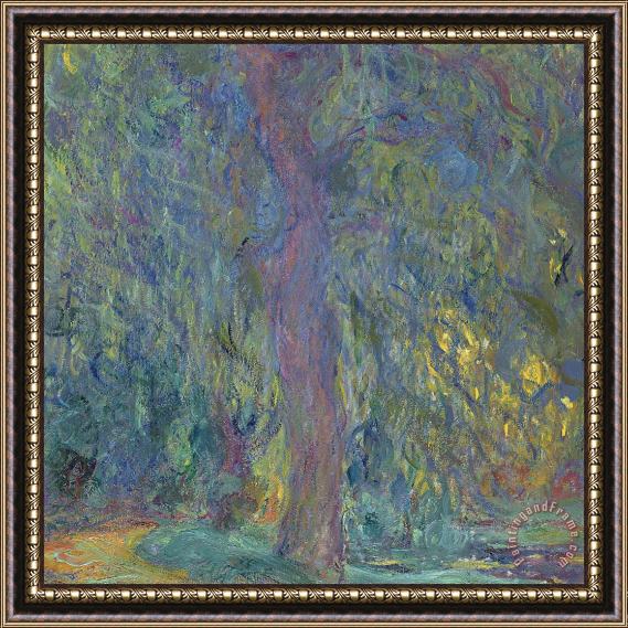 Claude Monet Weeping Willow Framed Print