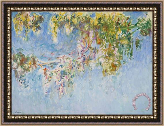Claude Monet Wisteria Framed Painting