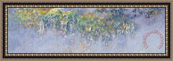 Claude Monet Wisteria Framed Painting