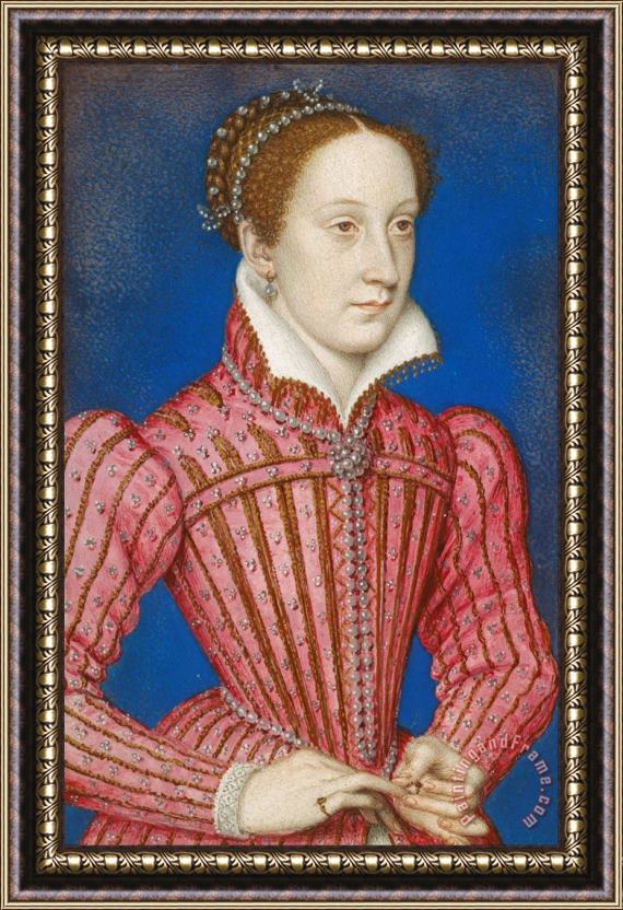 Clouet, Francois Mary, Queen of Scots (1542 87) Framed Painting
