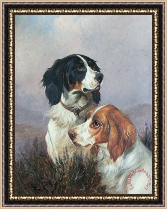 Colin Graeme Setters on a Moor Framed Painting