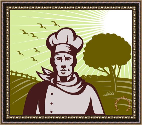 Collection 10 Baker chef Framed Painting