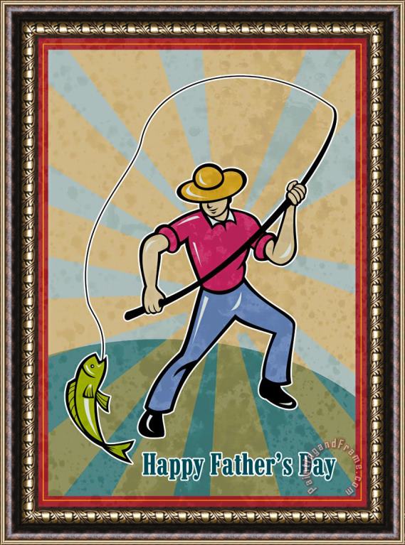 Collection 10 Fisherman catching fish Framed Print