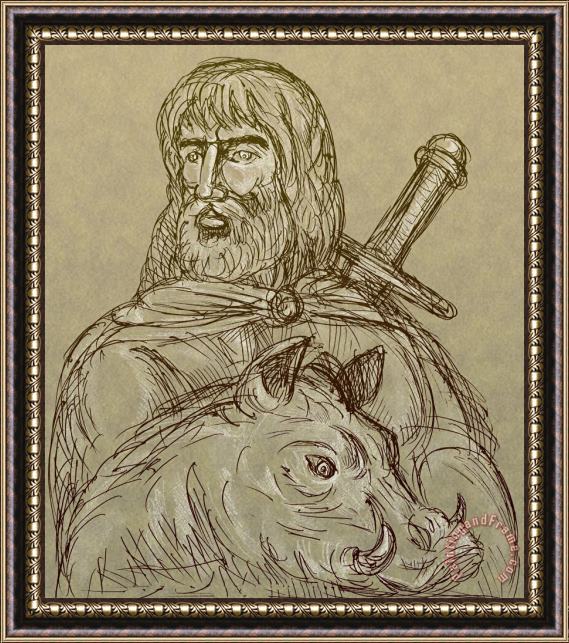 Collection 10 Norse god of agriculture Framed Painting