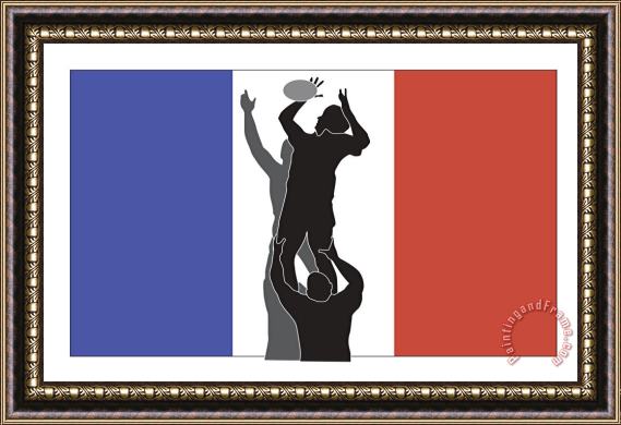 Collection 10 Rugby France Framed Print