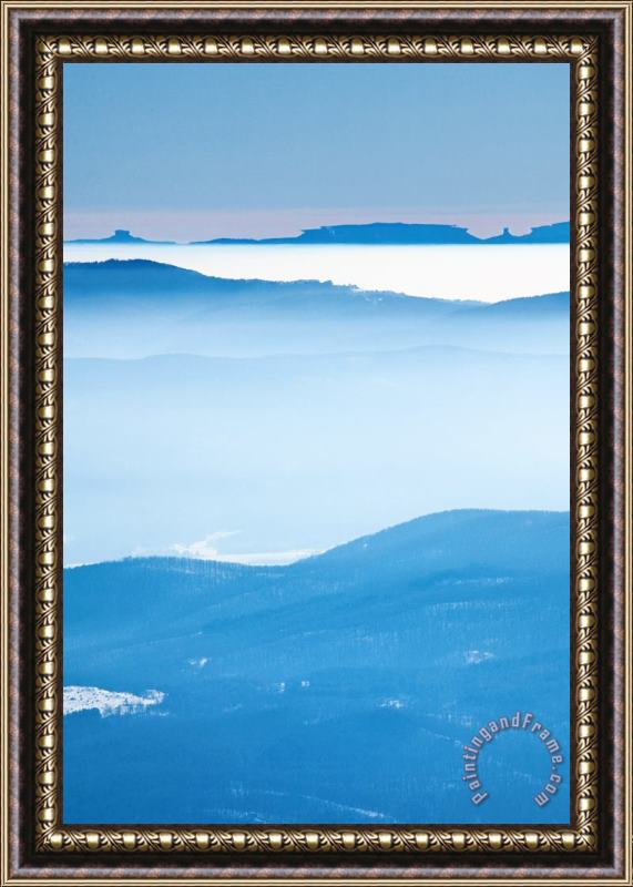Collection 12 Blue Haze Framed Painting