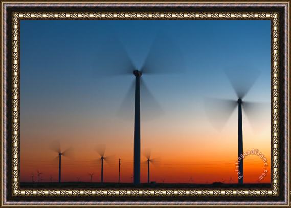 Collection 12 Fans in Twilight Framed Print