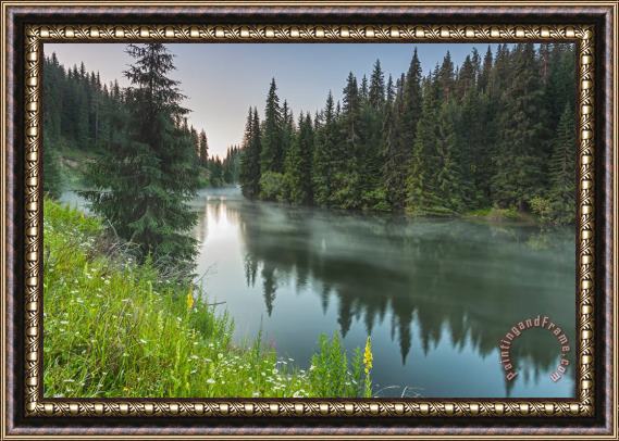 Collection 12 Green Lake Framed Print