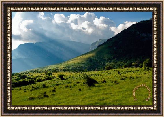 Collection 12 Mountain Rays Framed Print