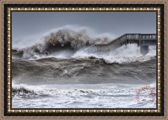 Collection 12 Raging Black Sea Framed Painting
