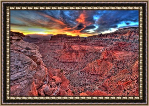 Collection 14 Canyonland Sunrise Framed Painting