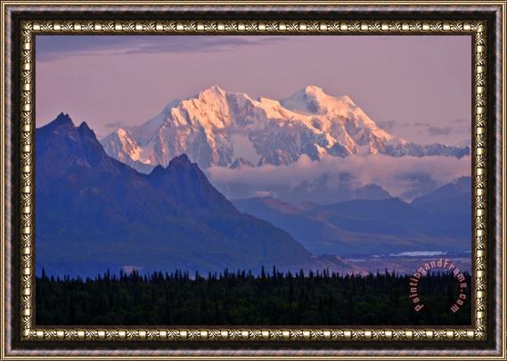 Collection 14 Denali Glows Framed Painting