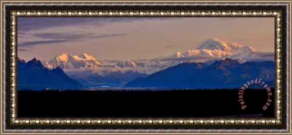 Collection 14 Denali Sunset Panorama Framed Print