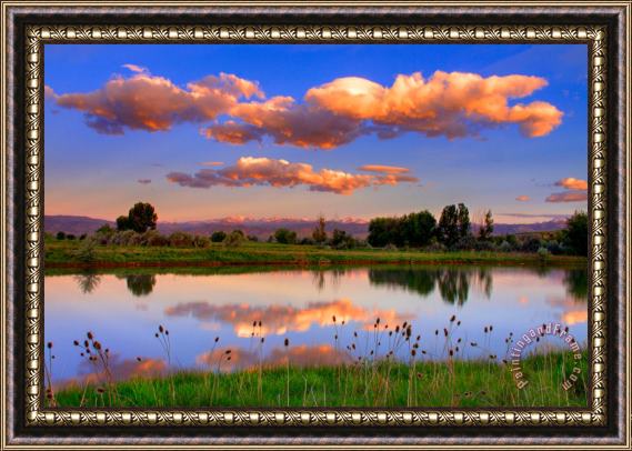 Collection 14 Floating Clouds and Reflections Framed Print