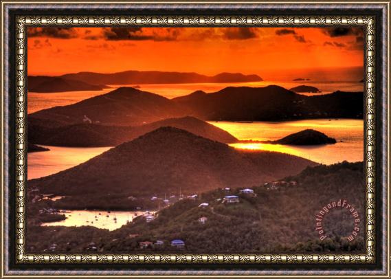 Collection 14 Island Sunset Framed Print