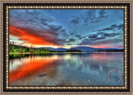 Collection 14 Lake Glow Framed Print