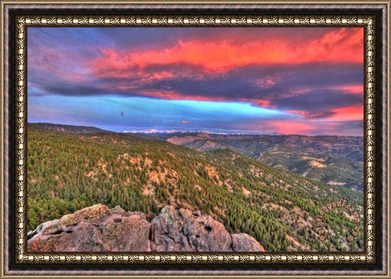 Collection 14 Red Skies Framed Painting