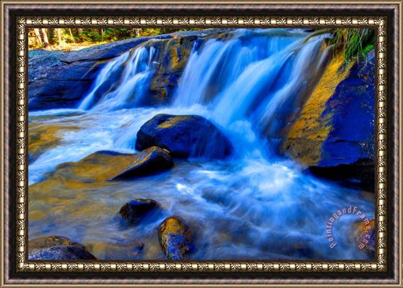 Collection 14 Rocky Mountain Cascade Framed Painting
