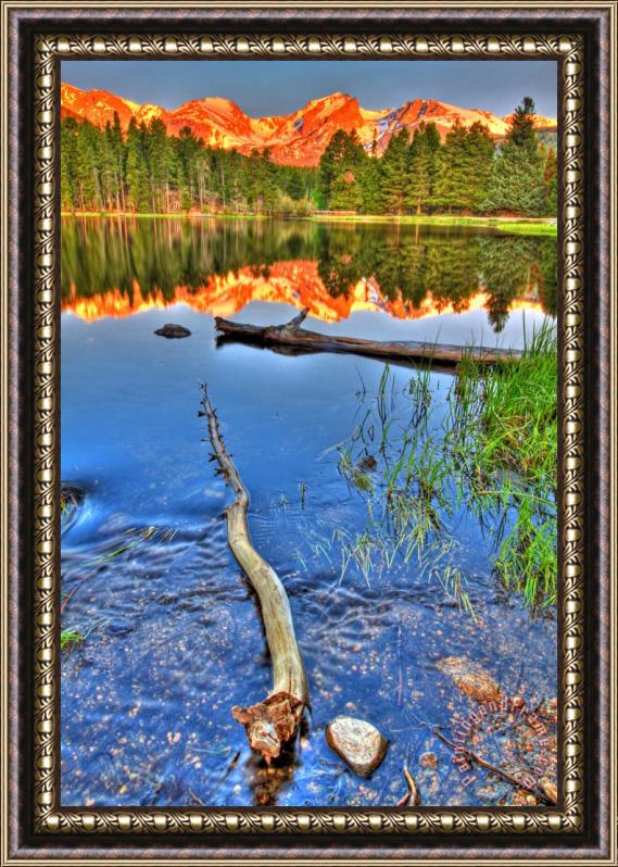 Collection 14 Rocky Mountain Lake Framed Print