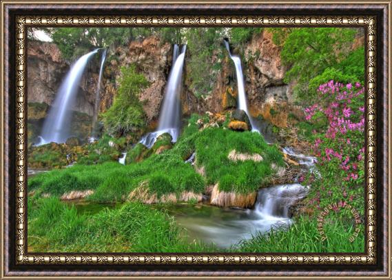 Collection 14 Triple Falls Framed Painting