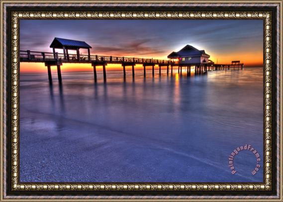 Collection 14 Twilight at the Pier Framed Print