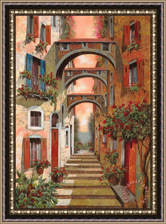 Collection 7 Archetti In Rosso Framed Print