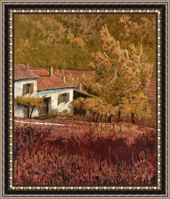 Collection 7 Autunno Rosso Framed Painting