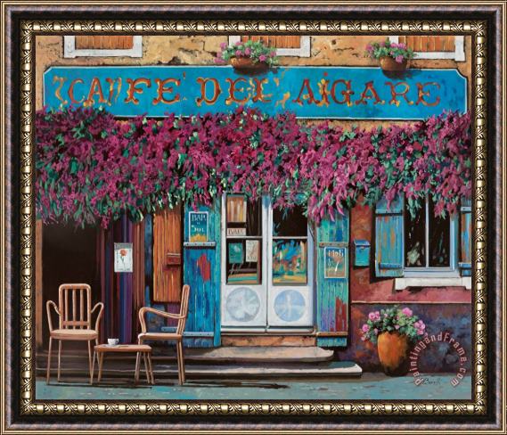 Collection 7 caffe del Aigare Framed Painting