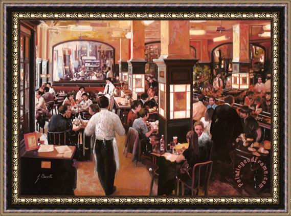Collection 7 Dentro Il Caffe Framed Painting