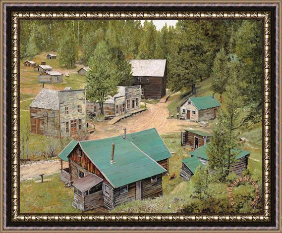 Collection 7 Garnet in Montana Framed Painting